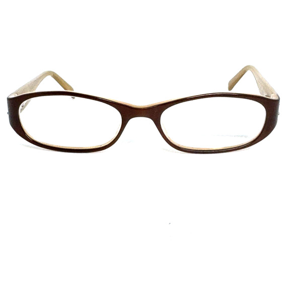 JILL STUART JS189A-3 Eyeglasses Frame Petite 52-17-135 Dark Brown/Beige H15763 - Picture 1 of 7